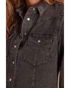 Chemisier Bloum Ch denim gris chine moyen
