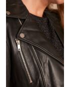 Giacca Tommy Bis Perf in pelle nera