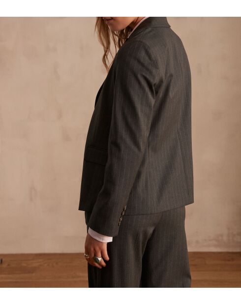 Abito Simone B a righe antracite