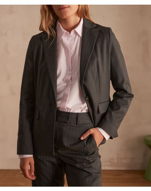 Abito Simone B a righe antracite