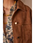 Blouson Carla Cuir Vel miel