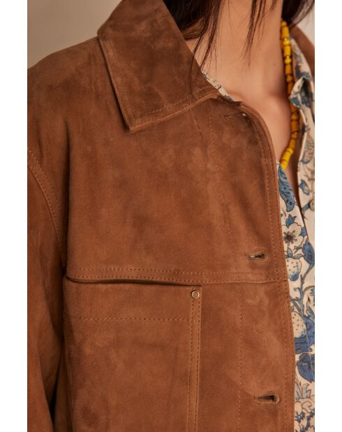 Blouson Carla Cuir Vel miel