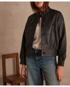 Blouson en cuir Nikita Bl noir