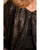 Bright B zwart glitterjack