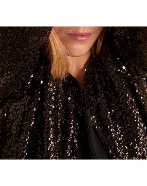 Bright B zwart glitterjack