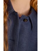 Castille B effen blauwe jas