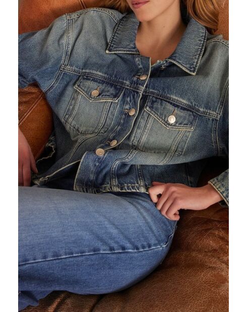 Blouson Clem Bl denim délavé clair