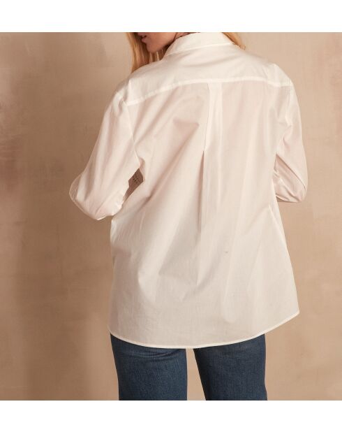 Trinity CH schlichte weiße Bluse