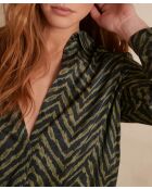 Chemisier Carla Ch imp coeur feuille