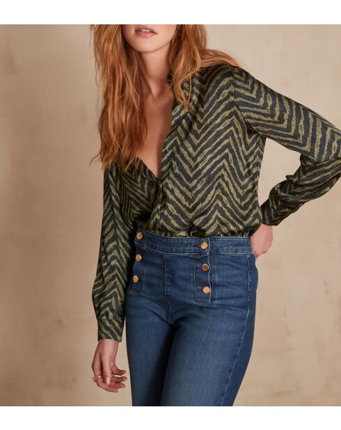 Carla Chimp Bluse mit Herzblättern