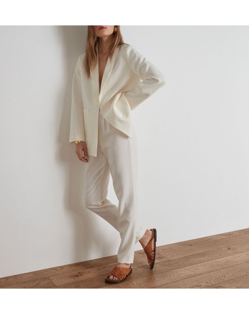 Flynn 3P Lichte crèmekleurige broek