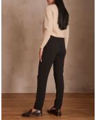 Ferdinand P Crepe schwarze Hose