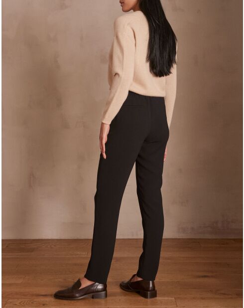 Ferdinand P Crepe schwarze Hose