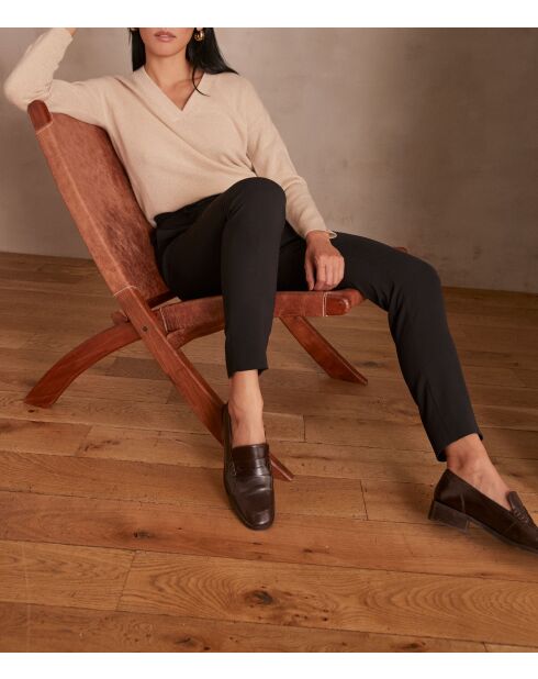 Ferdinand P Crepe schwarze Hose