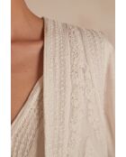 Giacca color crema ricamata Nadia Gi