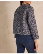 Carmen B Leicht gewaschene Jacquard-Jacke