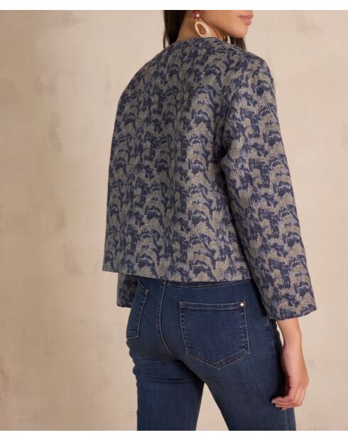 Carmen B Leicht gewaschene Jacquard-Jacke