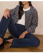 Carmen B Leicht gewaschene Jacquard-Jacke
