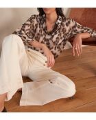 Colette Ch Shirt mit helltaupefarbenem Hautprint