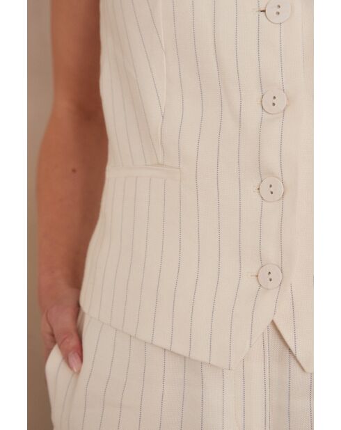 Abel Gi Gestreifte String-Jacke