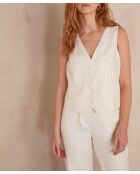 Abel Gi Gestreifte String-Jacke