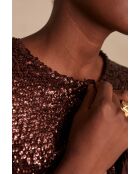 Giacca glitterata bordeaux Bright B