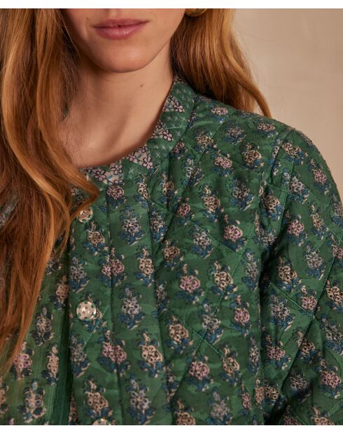 Grüne Jacke Caline B Imp aus Fichtenfell