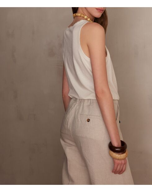 Ecru tanktop Rebel/Le