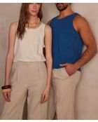 Ecru tanktop Rebel/Le