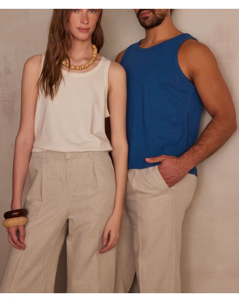 Ecru tanktop Rebel/Le