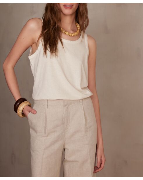 Ecru tanktop Rebel/Le