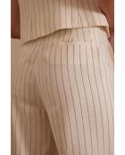 Ecru broek Layla P Stripe
