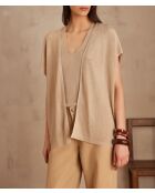Gilet/cardigan beige Samantha