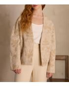 Caroline B Jacq beige jas