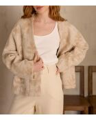 Caroline B Jacq beige jas