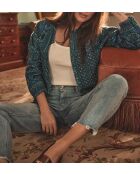 Leicht gewaschene Jacke mit Steppmuster Naty