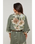 Chemise Adélia 100% Lin kaki