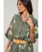 Chemise Adélia 100% Lin kaki