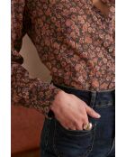 Blusa Colette Chimp small Fl rosa oscuro