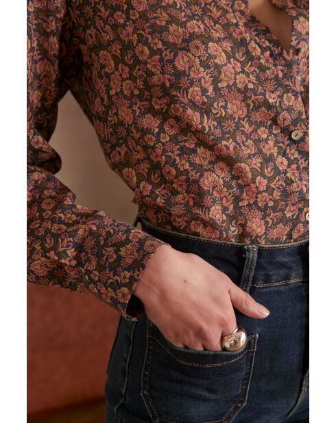 Blusa Colette Chimp small Fl rosa oscuro