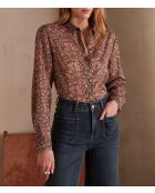 Blusa Colette Chimp small Fl rosa oscuro