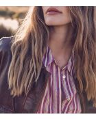 Blusa de rayas fucsia oscuro Colette Ch