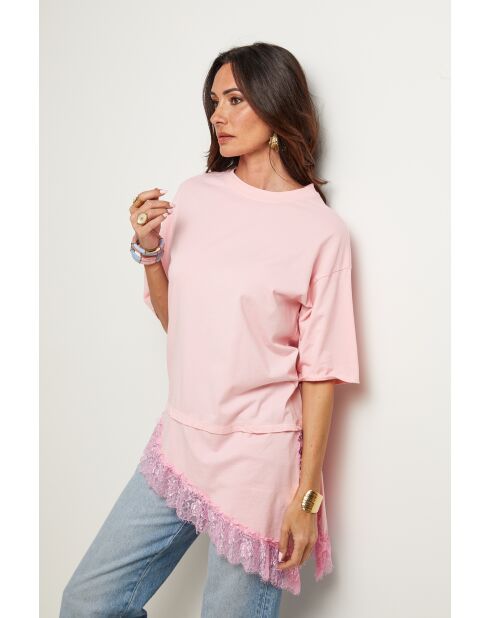 Tunique Saphira 100% Coton rose