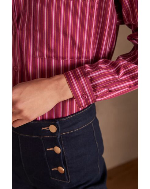 Blusa a rayas de grosella espinosa Passy CH