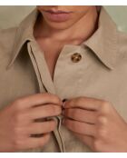 Danika Sch overhemd met bladeren