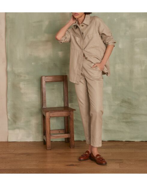 Danika Sch overhemd met bladeren