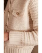 Crèmekleurige jas Salma