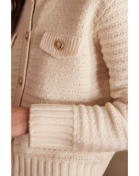 Crèmekleurige jas Salma