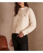 Crèmekleurige jas Salma