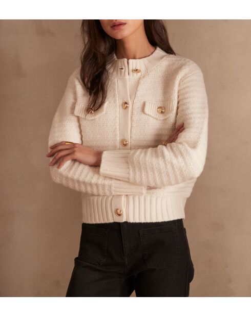 Crèmekleurige jas Salma